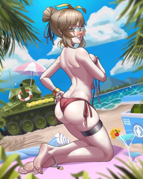  shimada chiyo girls und panzer drawn by puto trash sample 1f0eb3a527c81d57749334973e70e236
