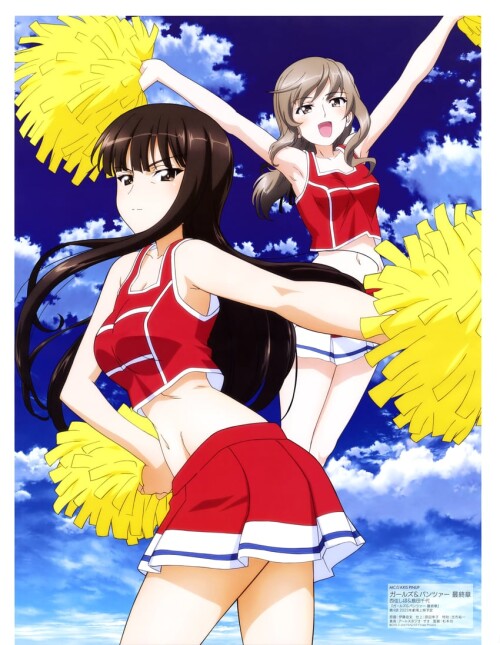  nishizumi shiho and shimada chiyo girls und panzer and 1 more drawn by itou takeshi sample fdc872a9