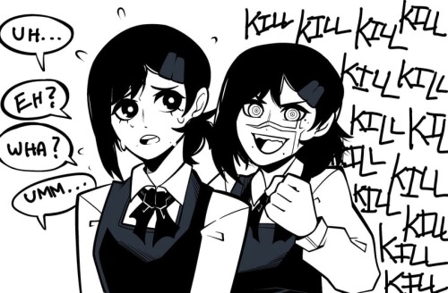  higashiyama kobeni and yoru chainsaw man drawn by kermittend sample d5ae4a317cb758a10c913b327b9ecf3