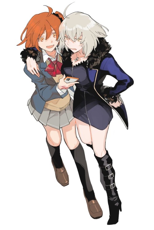  jeanne d arc alter fujimaru ritsuka and jeanne d arc alter fate and 1 more drawn by kitada sample a