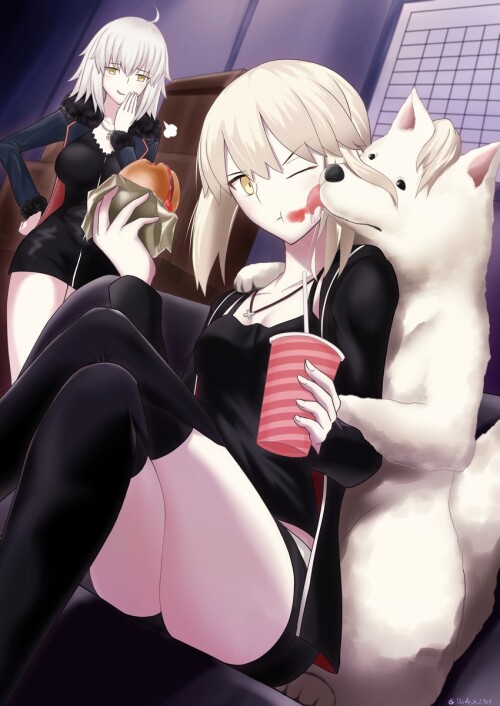  artoria pendragon jeanne d arc alter saber alter jeanne d arc alter saber alter and 1 more fate and