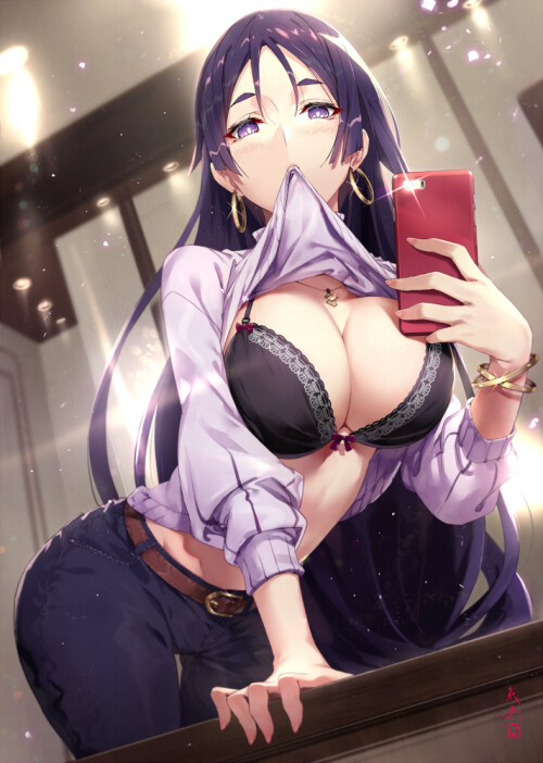  minamoto no raikou fate and 1 more drawn by gabiran a76fb97582b1a2fbfed1c4a9330f0622