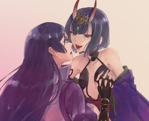  shuten douji and minamoto no raikou fate and 1 more drawn by pukuda915 sample 8e486366f2eeb61423366