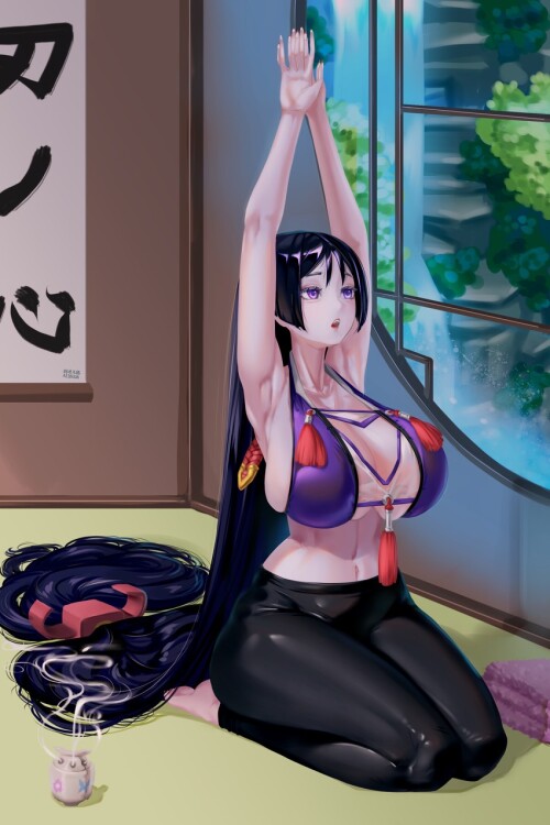  minamoto no raikou fate and 1 more drawn by azibuda sample 5274e107d6d10e5b2d5d58a1926bc77e