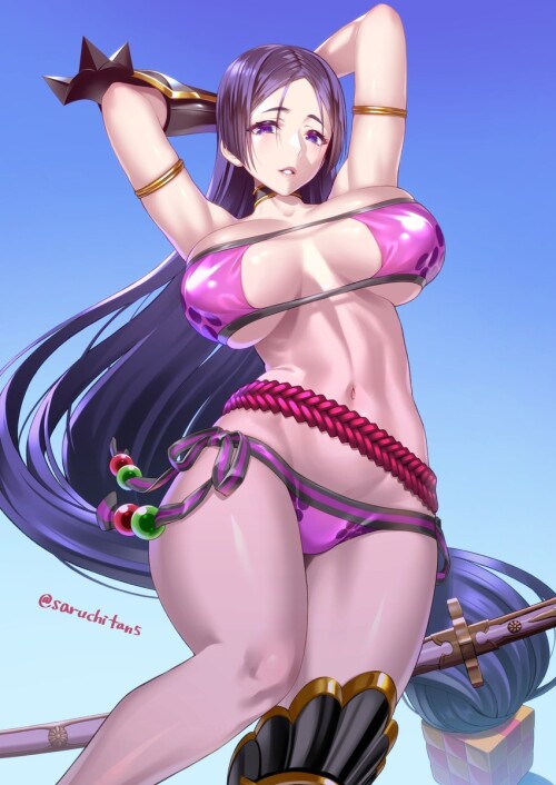 minamoto no raikou minamoto no raikou and minamoto no raikou fate and 1 more drawn by saruchitan sa