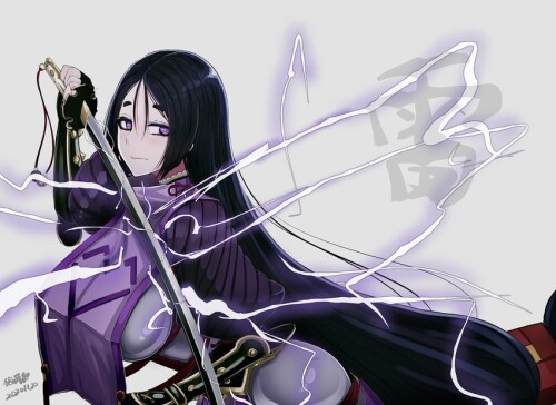  minamoto no raikou fate and 1 more drawn by b d sample 29f6e0a5858c1af3091e60d8af1cefb6