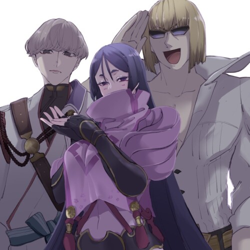  minamoto no raikou sakata kintoki and watanabe no tsuna fate and 1 more drawn by kiyodaruma sample 