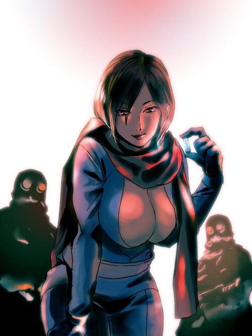  carla radames resident evil and 1 more drawn by katou teppei sample 4447f8acb3fae8c154fd54f00ffd46d