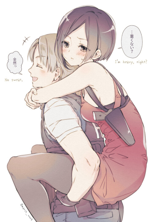  leon s kennedy and ada wong resident evil and 1 more drawn by march bunny 41bd6227599036f53686a5f45