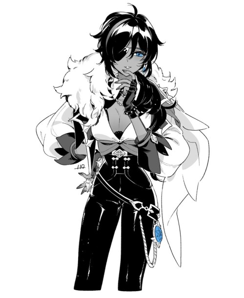  kaeya genshin impact drawn by harochan sample 082f53535cd8b58f7960a00d6268d29f
