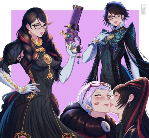  bayonetta and jeanne bayonetta and 3 more drawn by leofoxart sample e309dca100c48d86d8e7c3dc61543b0