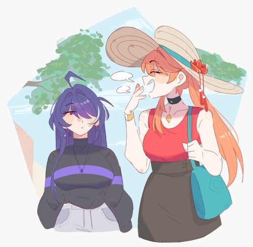  acheron and guinaifen honkai and 1 more drawn by unfamousradish sample f8f8643436ef02141146bc409f0b