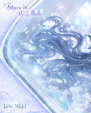Stars in wish bottle hair