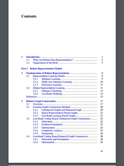 Robust Representation for Data Analytics Models and Applications (2)