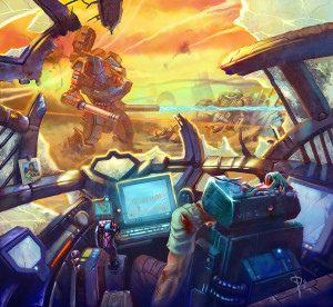 Mech war by AKIRAwrongupscaled