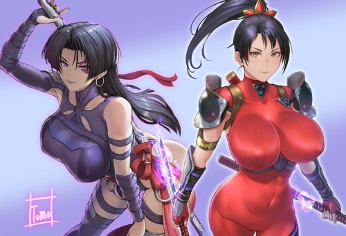  psylocke and taki marvel and 4 more drawn by tomo eokaiteru sample 1463c6b5996f04b2ce1615a7cd776006