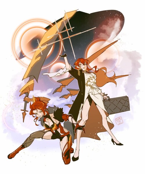 himeko murata himeko and tanaka rie honkai and 2 more drawn by rhyme vii sample 5dcf8533fc2e370e309