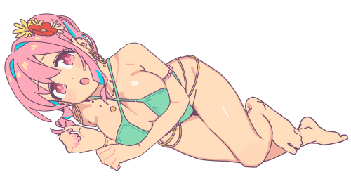 Kaede Lying Semi minimal by kona ming (Upscaled)