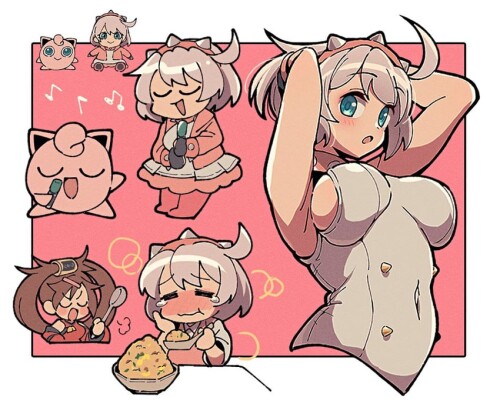  jigglypuff elphelt valentine and kuradoberi jam pokemon and 2 more drawn by itsuka neru sample 6448