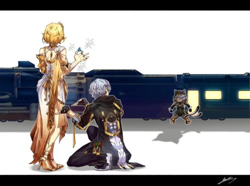  trailblazer caelus cipher and aglaea honkai and 1 more drawn by yuka pixiv38407039 sample 1a17eecb5