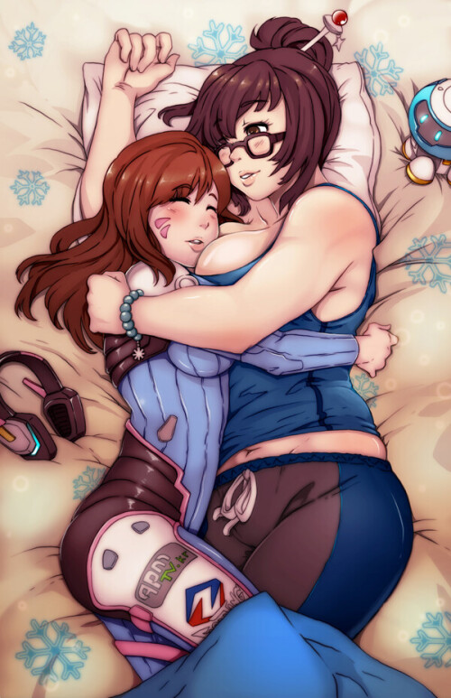  d va mei and snowball overwatch and 1 more drawn by niandni 02b1cbaa1bbc5b805575f30132ddd830