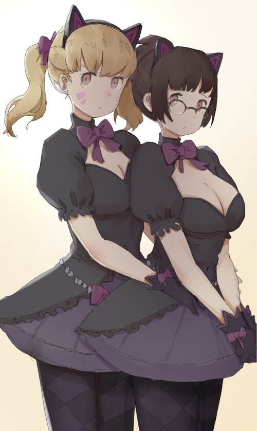  d va mei and black cat d va overwatch and 1 more drawn by gaoerji sample c2dcd8536fcf3e8824895d149f