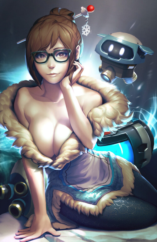  mei and snowball overwatch and 1 more drawn by bo xun lin sample 36465deb07223031d46b02f1609c38fc