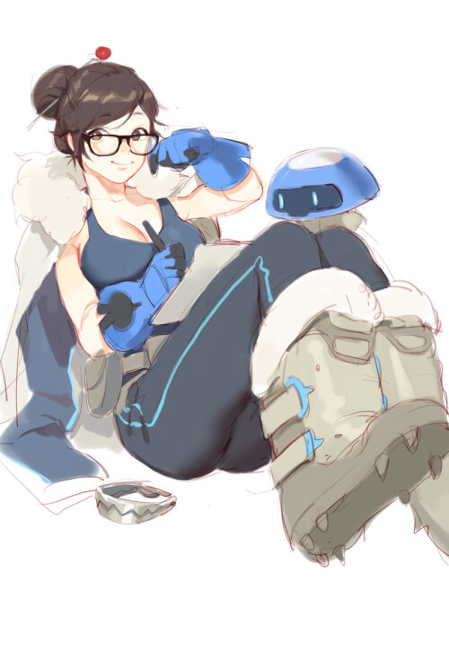  mei and snowball overwatch and 1 more drawn by bahao diqiu sample 53a2c0d878796037868a4e3d0295162a