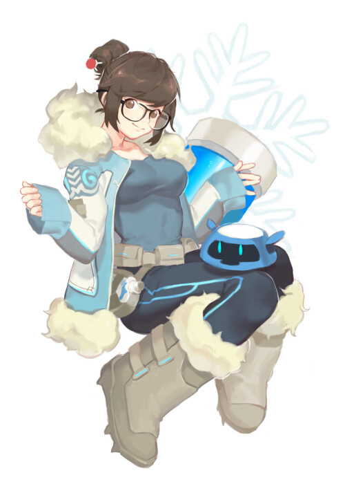  mei and snowball overwatch and 1 more drawn by bahao diqiu sample 15ae85ea398ba40a052c08d04913764f