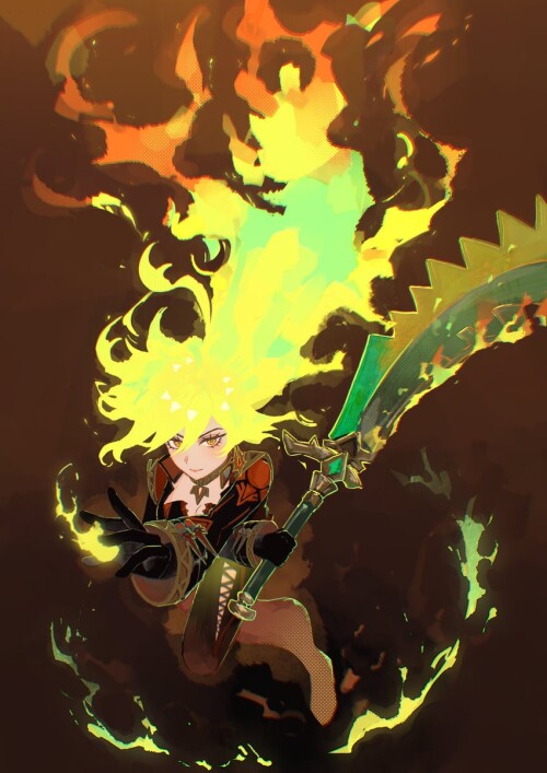  mavuika genshin impact drawn by 25mori habo sample 88c03179f9f0a5457b43f8c62d0865a6