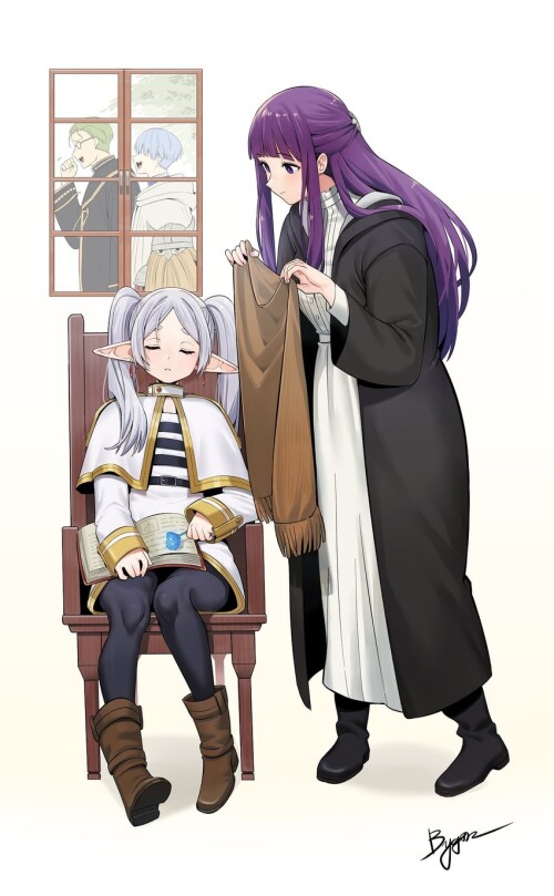  frieren fern himmel eisen and heiter sousou no frieren drawn by chen yang yang sample a36bb24561617
