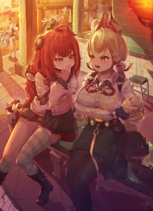  alice thymefield ukinami yuzuha yidhari murphy kamanosuke and lucia elowen zenless zone zero drawn 