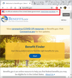 Good Practice Tip Drop down assurance official gov website on Benefits TrulyJuly