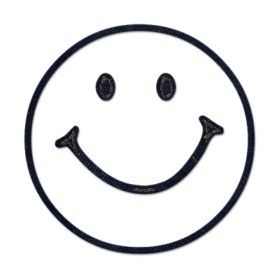 Smiley-face-denim-jeans-icon