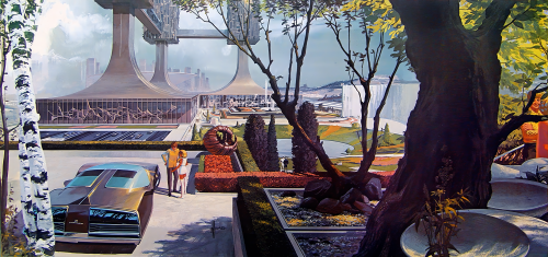 Post and Beam Residence by Syd Mead, 1969