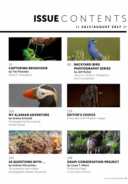 Wildlife Photographic Issue 25 JulyAugust 2017 (3)