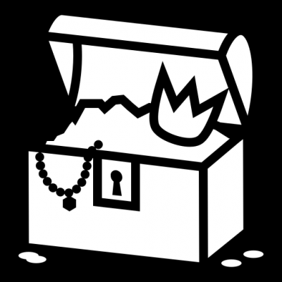 open treasure chest