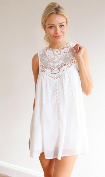 2015 new summer lace dress for women crochet