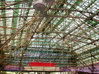 Bamboo scaffolding everywhere