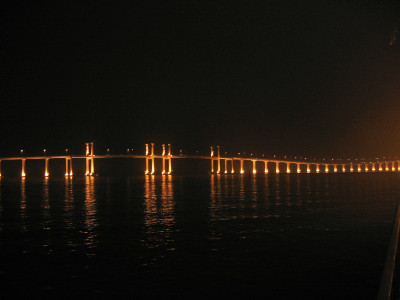 one of the 3 bridges to the island of Macau from Taipa