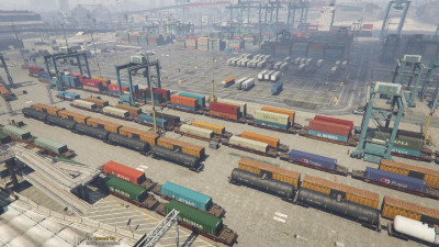 Showcasing added Double-stack rail cars in Port