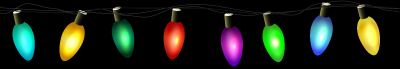 Christmas Lights Transparent PNG Clip Art