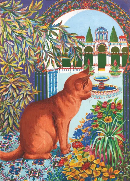 592 1subject cat color orange flower house meta needsyear napsbury outdoors profile psychedelic real