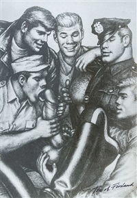 tom of finland untitled (erotic scene)