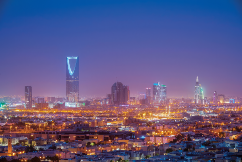 Riyadh Neon Nights PhotoAI enhance 3x