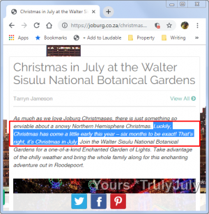Why you must always #proofread: #ChristmasInJuly is not the halfway mark. 
https://trulyjuly.wordpress.com/2019/07/26/why-you-must-always-proofread-christmas-in-july-is-not-the-halfway-mark.