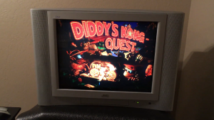 02 Donkey Kong Country 2 on a CRT TV