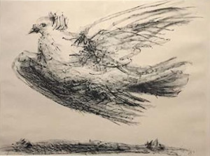 Picasso, "Dove In Flight"