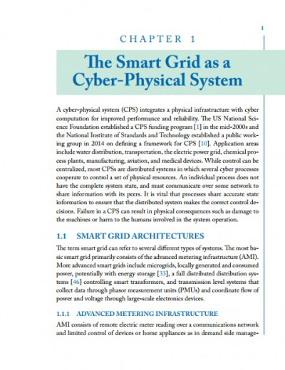 Cyber Physical Security and Privacy in the Electric Smart Grid (3)