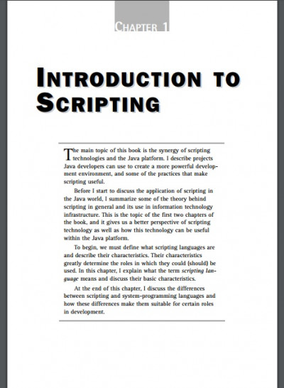 Scripting in Java Languages, Frameworks, and Patterns (4)